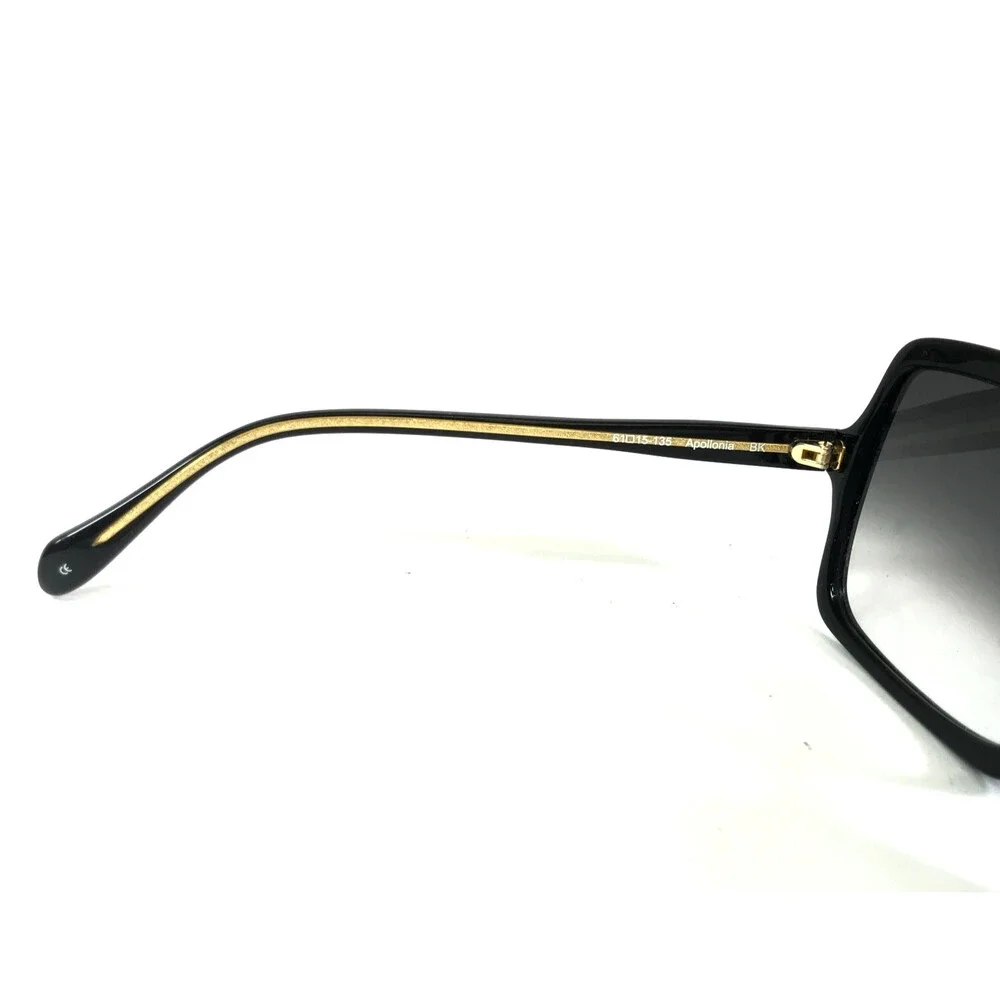 Oliver Peoples Sunglasses Apollonia BK Black Square Frames Gray Gradient Lenses